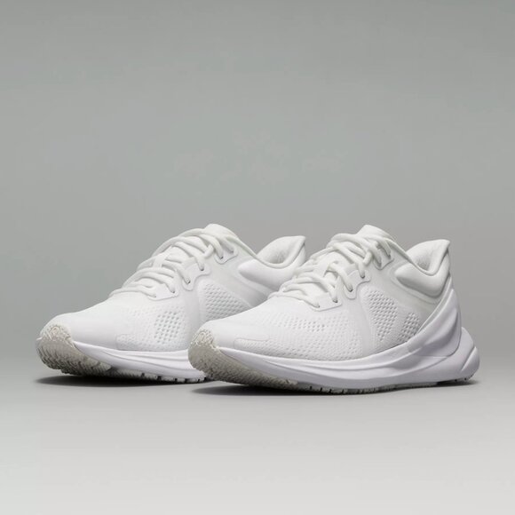 lululemon Women's Blissfeel Running Shoe in white/white/white, size 5 - Picture 1 of 12
